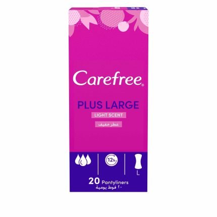 CAREFREE PLUS LARGE  20 PADS