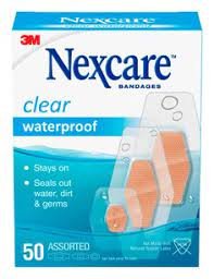 3M NEXCARE CLEAR W/P BANDGE 50S