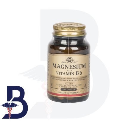 SOLGAR MAGNESIUM WITH VIT B6  100 TAB